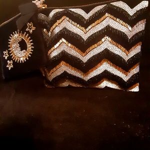 Ladies evening  clutch and attached change purse
